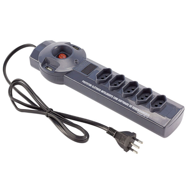 0051000002 - Protetor Elétrico Inteligente com Carregador USB
