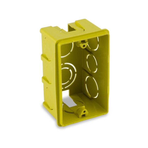 0600300001 - Caixa de Luz 4X2 Retangular Amarela