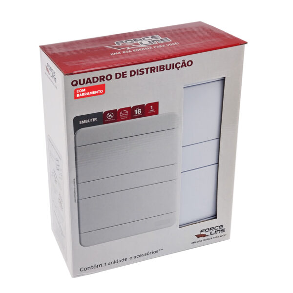 0600300025 - Quadro de Distribuição c/ Barramento Neutro / Terra - Embutir - 16 - DIN