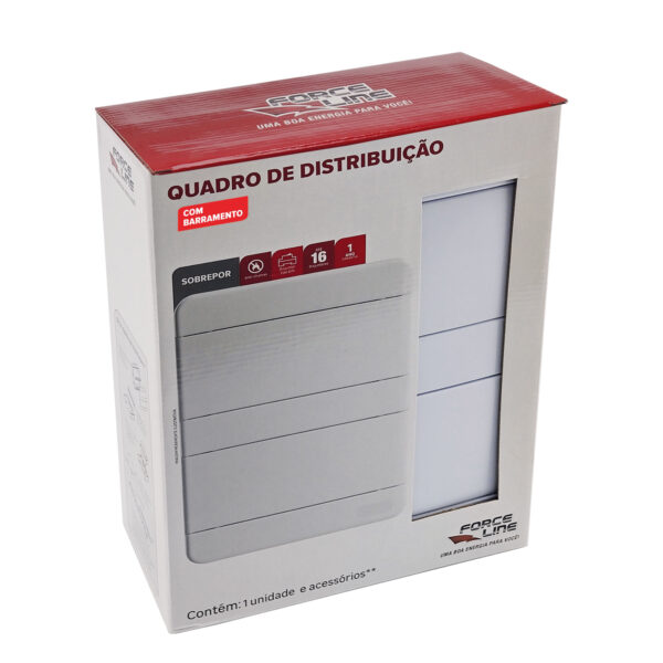 0600300028 - Quadro de Distribuição com Barramento Neutro / Terra - Sobrepor - 16 - DIN