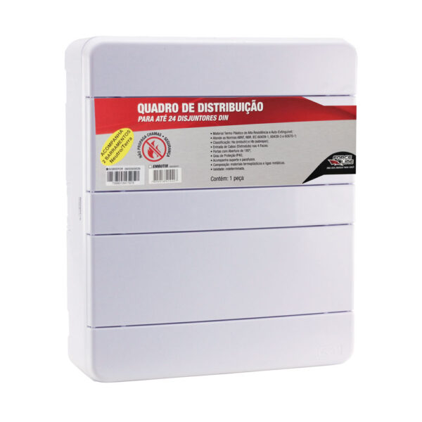 0600300029 - Quadro de Distribuição com Barramento Neutro / Terra - Sobrepor - 24 - DIN