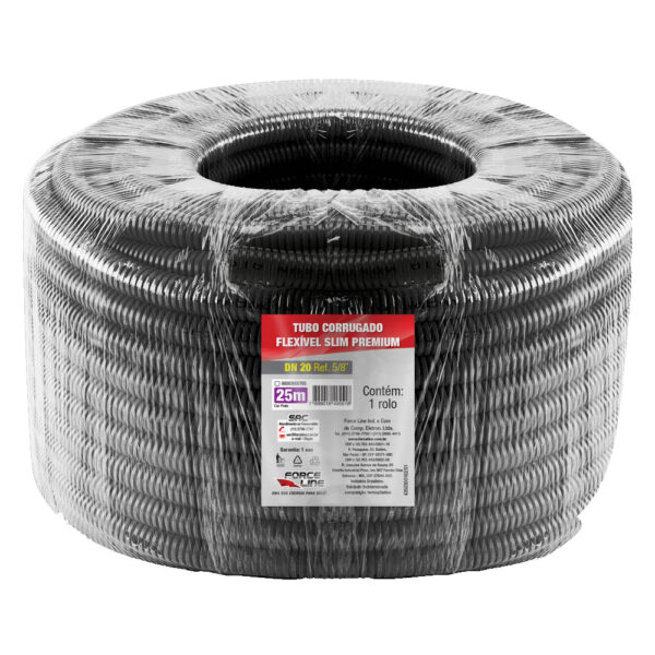 0600300076S - Tubo Corrugado Flexível Slim Premium - 5/8 - DN20