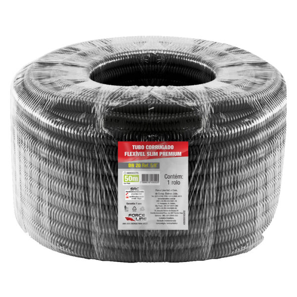 0600300077S - Tubo Corrugado Flexível Slim Premium - 5/8 - DN20