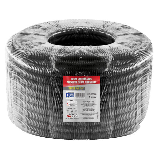 0600300084S - Tubo Corrugado Flexível Slim Premium - 3/4 - DN25