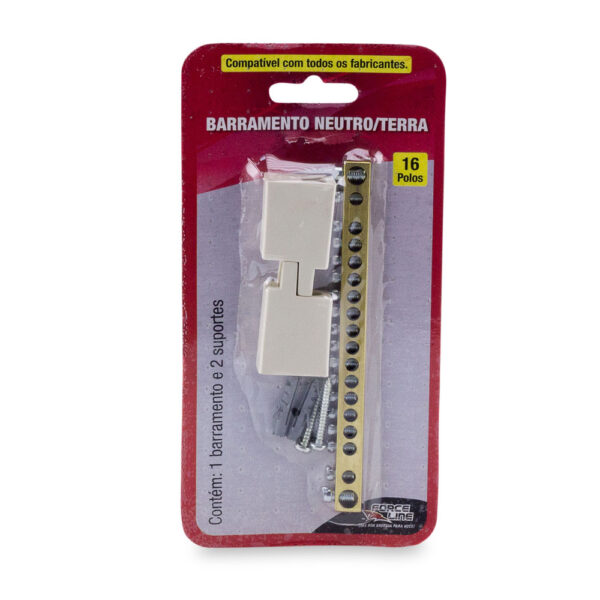 0600400013 - Barramento Neutro / Terra - 16 DIN