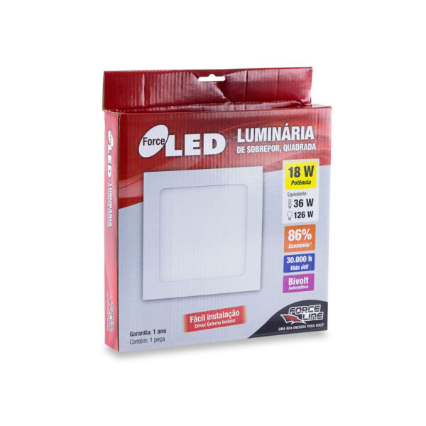0301800006 - Luminária LED 18W Sobrepor 6500K - Image 2