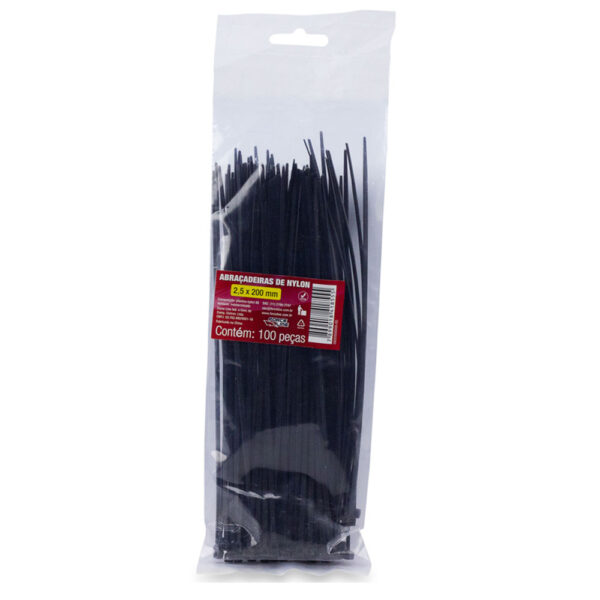 0600500005 - Abraçadeira de Nylon 2,5mm x 200mm - Image 2
