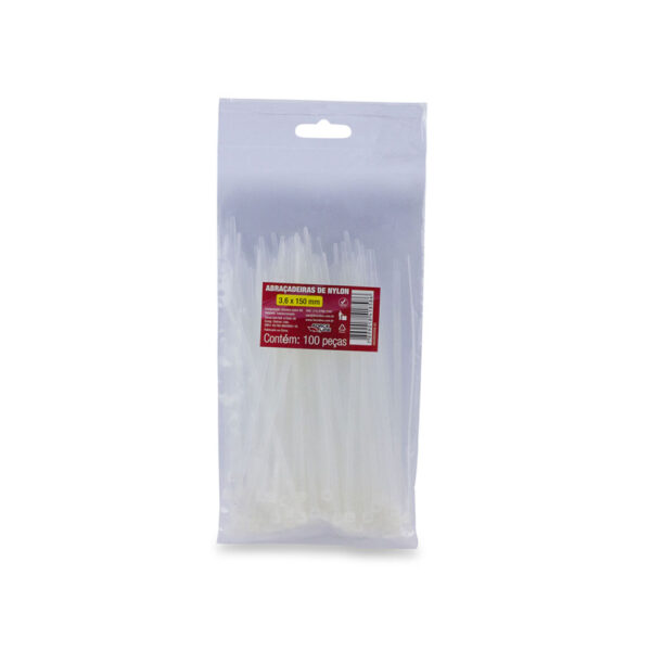 0600500008 - Abraçadeira de Nylon 3,6mm x 150mm - Image 2