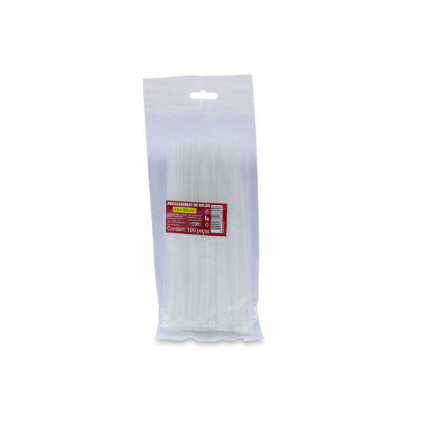 0600500010 - Abraçadeira de Nylon 3,6mm x 200mm - Image 2