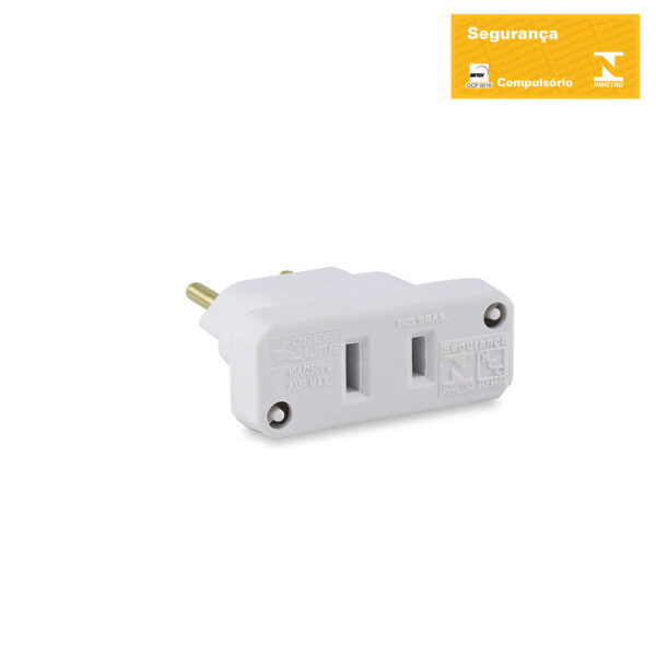 4315 - Pino Adap Bip Chato antigo p/Tom Nova Branco