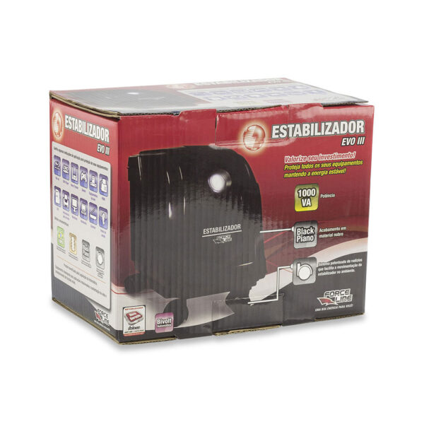 7982 - Estabilizador EVO III 1000VA/W Bivolt Preto - Image 3