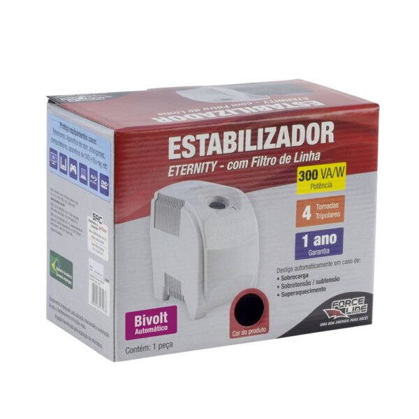 7995 - Estabilizador Eternity 300VA/W Bivolt Preto - Image 3