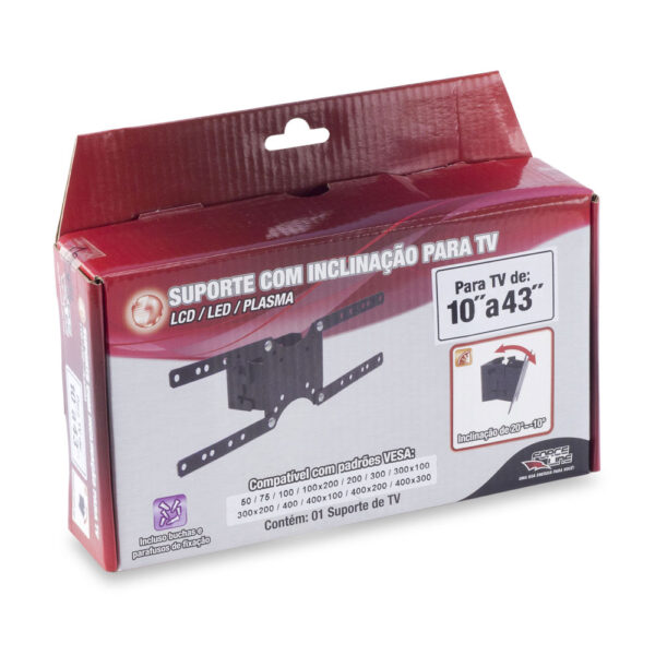 0110200003 - Suporte para TV com Inclinação - LCD/ LED  10" a 32" - Image 3