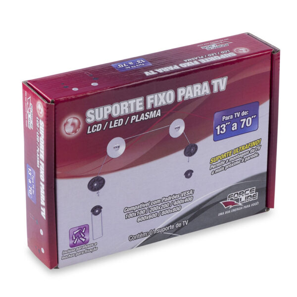 0110200008 - Suporte fixo para TV LED 13"a 70" - Image 2