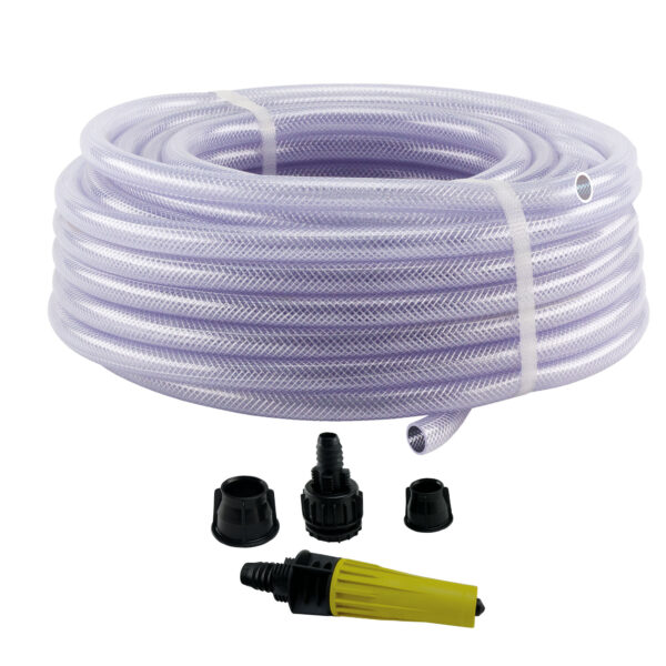 0190400485 - Mangueira Trançada Slim com Engate Rosqueado e Esguicho - 30m