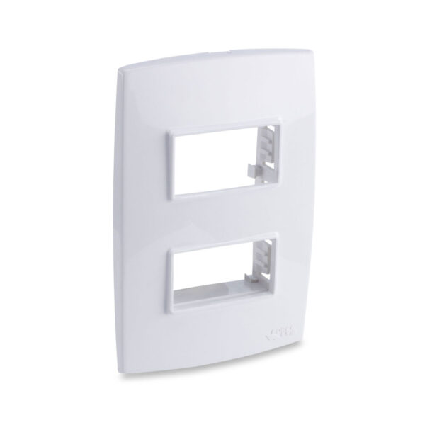 0600100050 - Placa com Suporte 4X2-2 Posições Distanciadas
