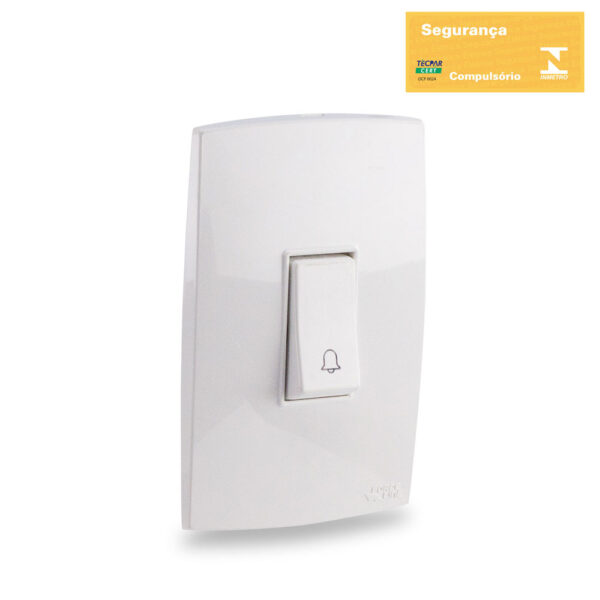 0600200006 - Conjunto 1 Interruptor Pulsador Campainha 10A 250V