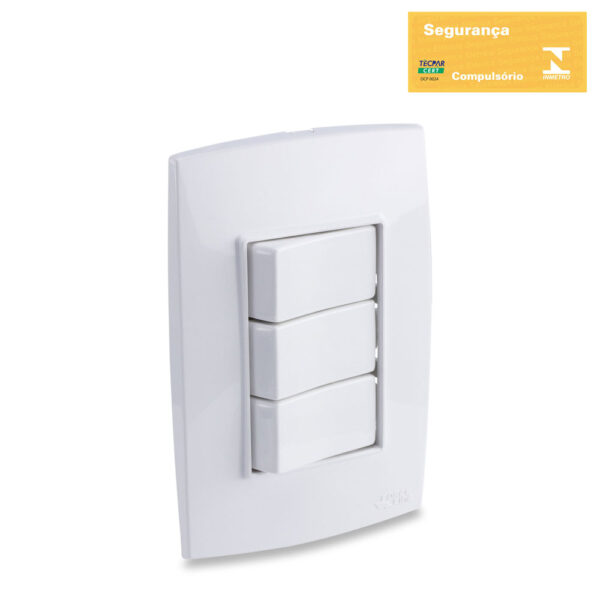 0600200010 - Conjunto 3 Interruptores Paralelos 10A 250V