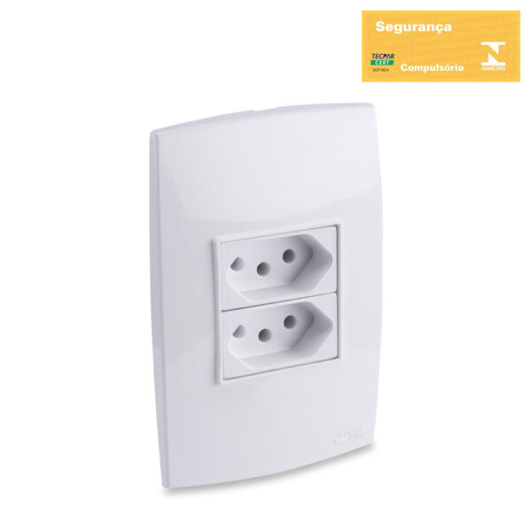 0600200014-Conjunto Tomada Dupla 2P+T 20A 250V