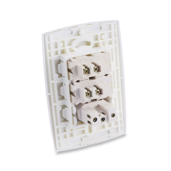 0600200091 - Conjunto Interruptor Duplo 10A 250V+Tomada 2P+T 10A 250V - Image 2