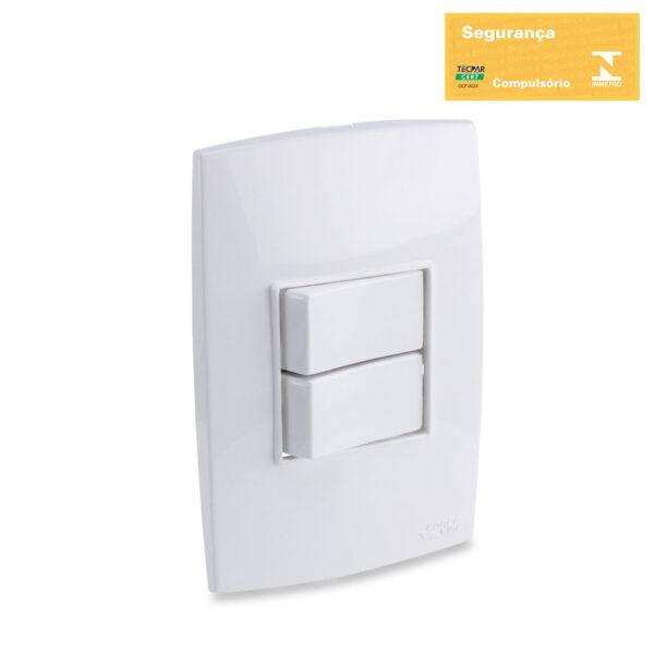 0600200028 - Conjunto Interruptor Simples+Interruptor Paralelo 10A 250V