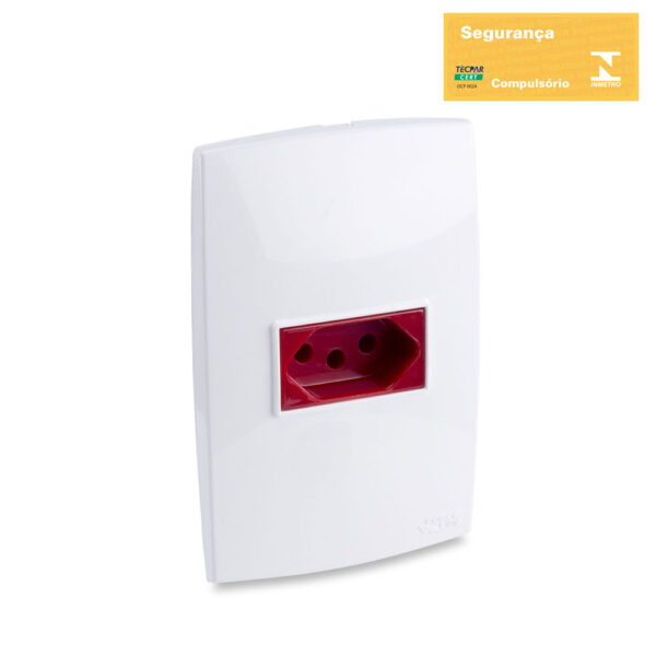 0600200030 - Conjunto Tomada Vermelha 2P+T 10A 250V