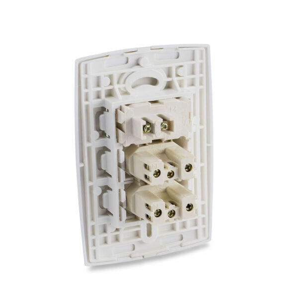 0600200035 - Conjunto Interruptor Simples+Tomada Dupla 2P+T 10A 250V - Image 2