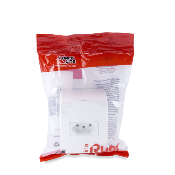 0600200041 - Conjunto Tomada Simples 10A 250V Sobrepor - Image 3