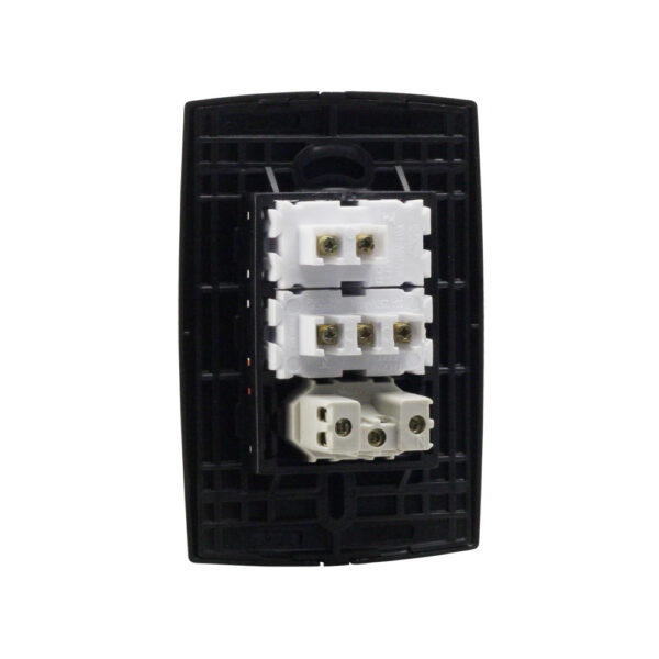 0600200097 - Conjunto Interruptores Simples+Paralelo+Tomada 2P+T 10A PT 250V - Image 2