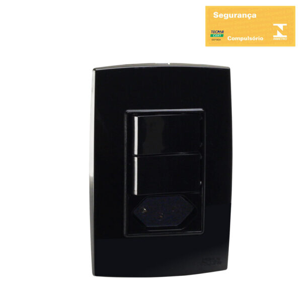 0600200098 - Conjunto Interruptor Duplo Paralelo+Tomada 2P+T 10A 250V