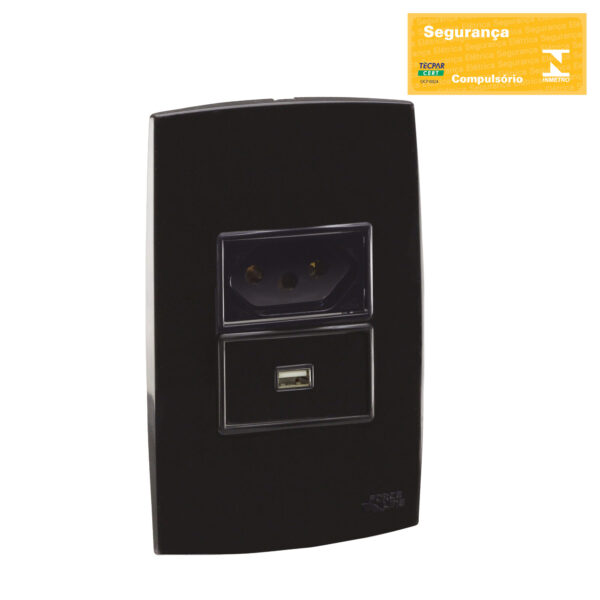 0600200130 - Conjunto Tomada USB 2,4A