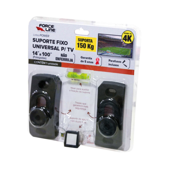 0110200030 - Suporte Fixo POWER para TVs 14" até 100"