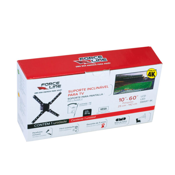 0110200033 - Suporte Inclinável para TVs - 10" até 60"