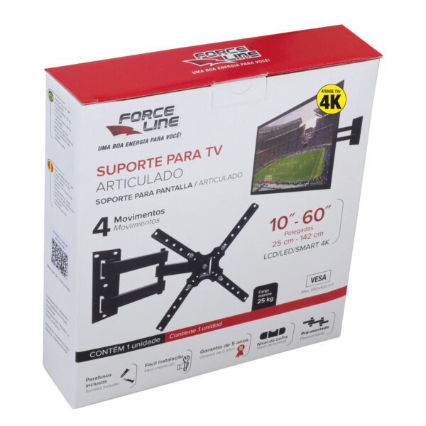 0110200044 - Suporte Articulado com 4 movimentos para TV-10" até 60"