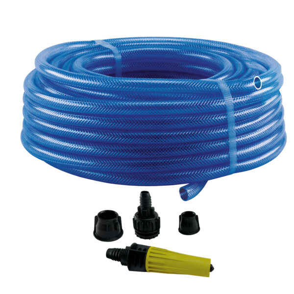 0190401078 - Mangueira Trançada Slim com Engate Rosqueado e Esguicho - 10m