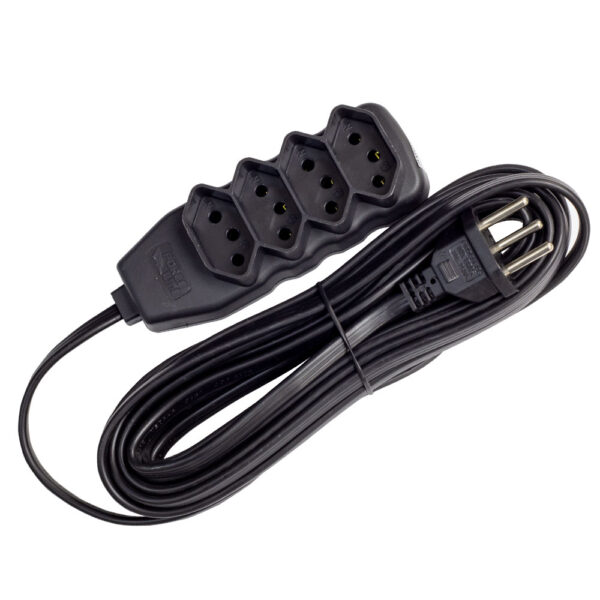 0180200422 - Extensão  Tripolar Slim - 10A
