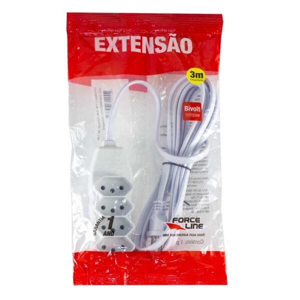 0180200425 - Extensão  Tripolar Slim - 10A - Image 3