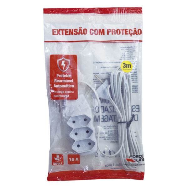 0180200509 - Extensão 3 Tomadas Bipolar 3 m - Image 4